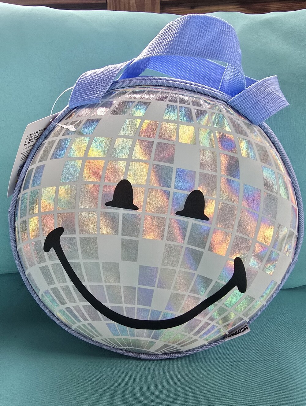 Disco Smiley Cooler Bag - Lavender